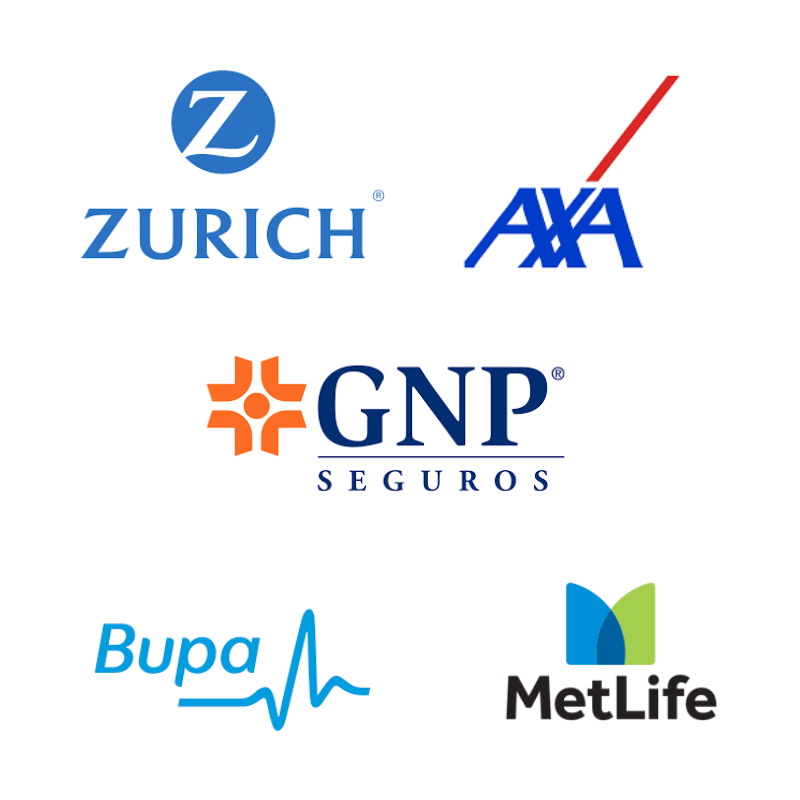Aseguradoras Zurich, AXA, GNP, Bupa, MetLife